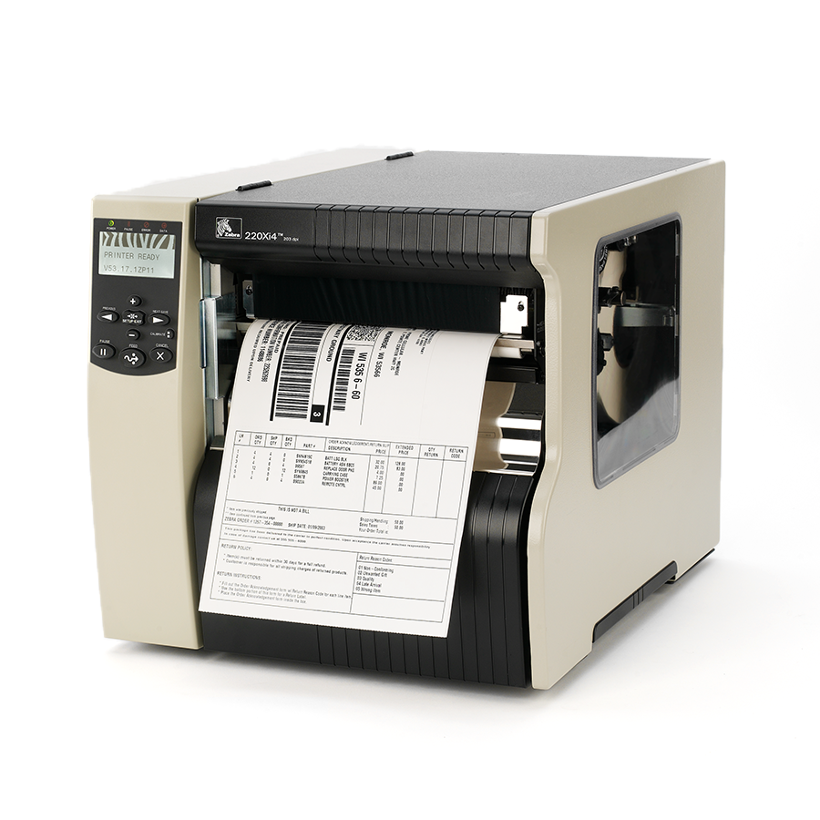 Zebra 220Xi4 labelprinter 300 dpi met Cutter en RTL | DCP