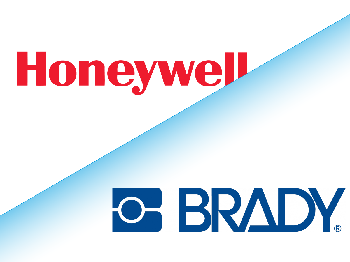 Honeywell logo en Brady logo